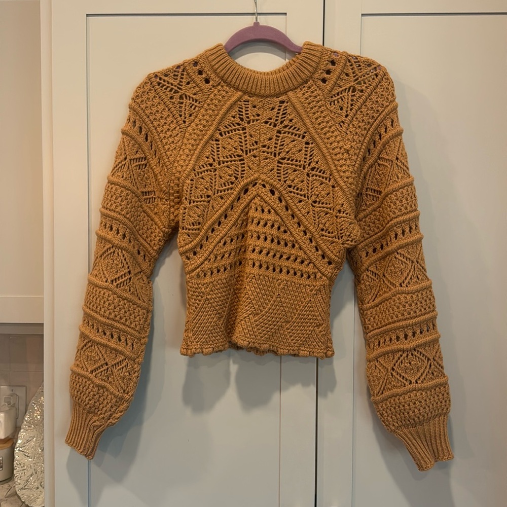 Women's Mustard Knit Sweater